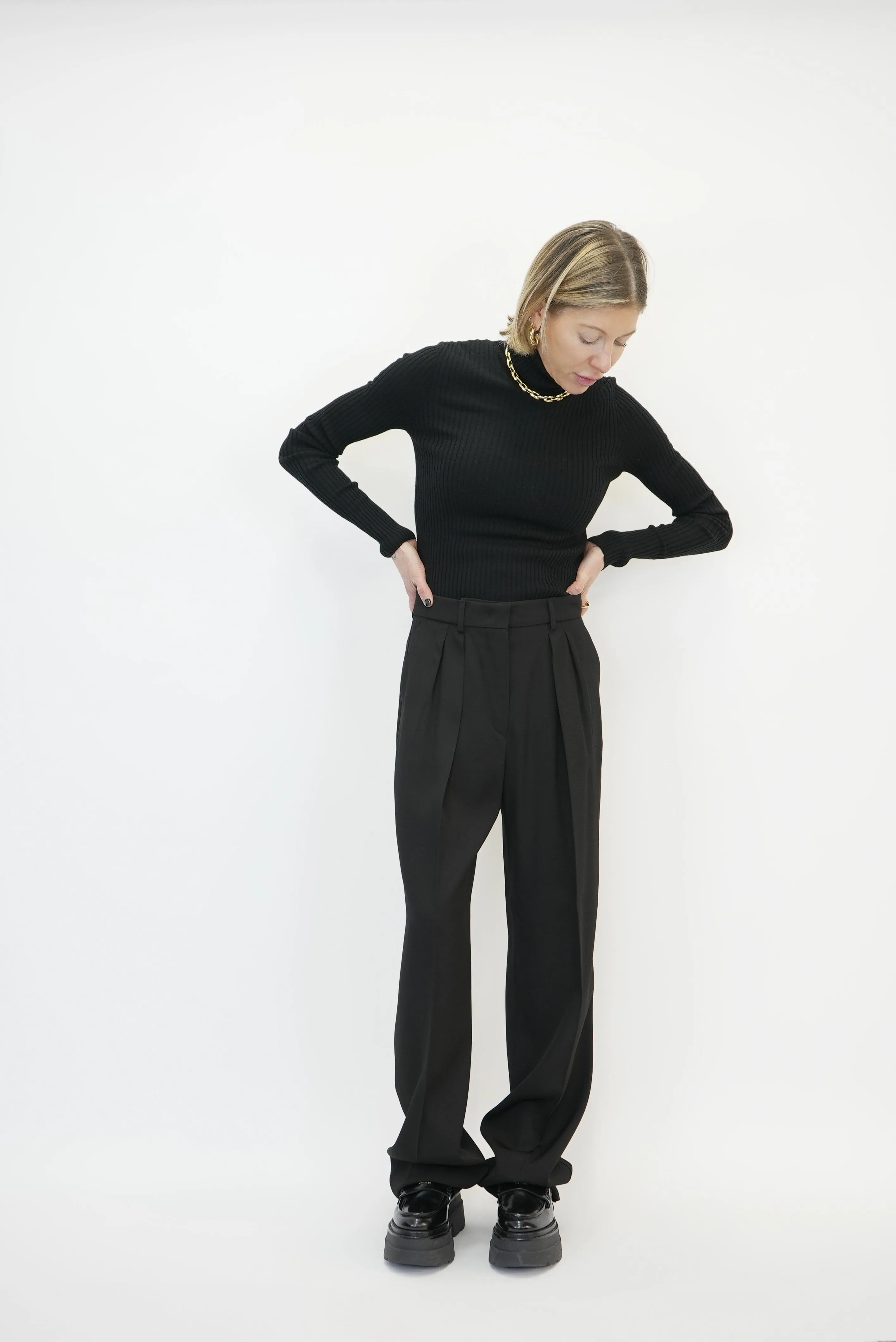 FAVETTA  WIDE TAILORED TROUSERS