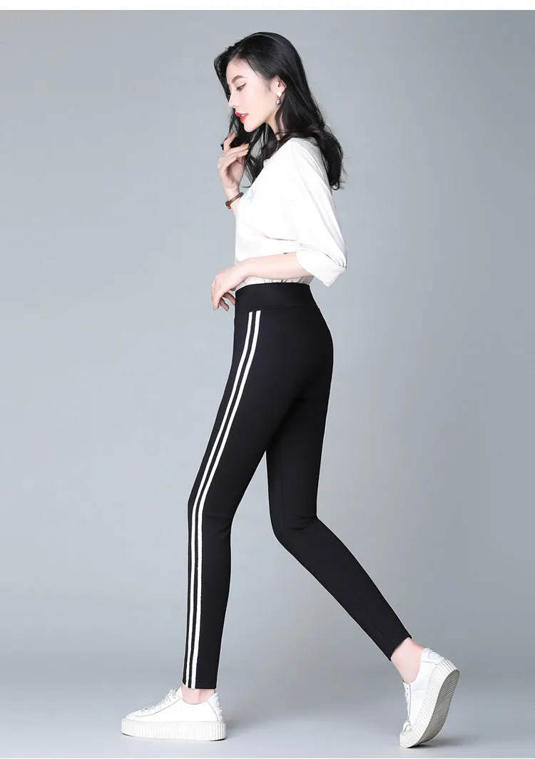 Sweatpants Women White Side Feet Harem Pants Women Casual Pants Loose Guard Pants